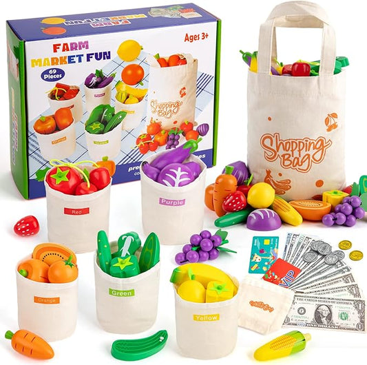 EFO SHM Wooden Farmers Market Color Sorting Set