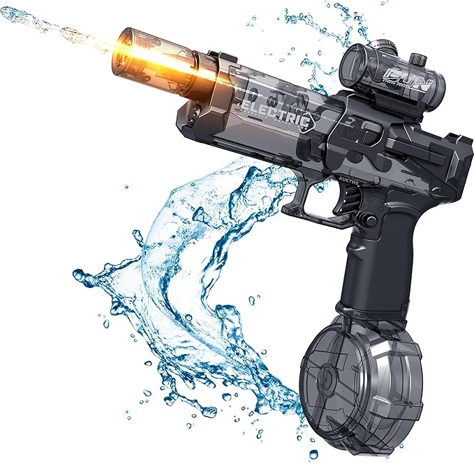 Elektryczny pistolet na wodę z podświetleniem