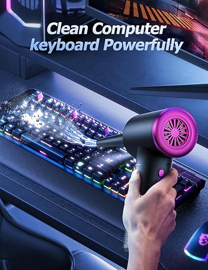 Elektryczna dmuchawa powietrza – 100 000 RPM, akumulator 9000 mAh