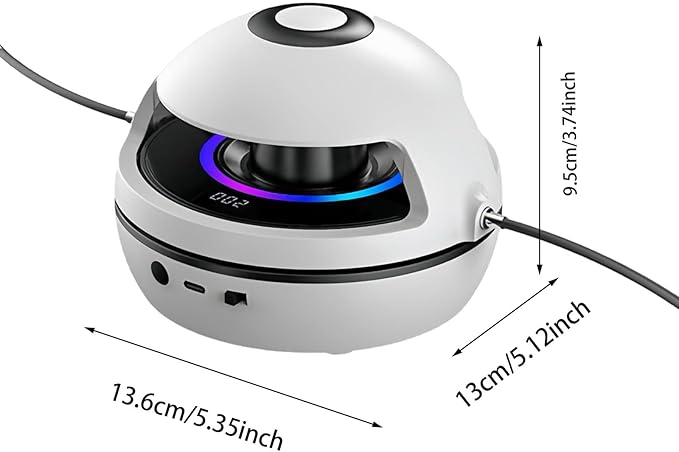 Inteligentna maszyna do skakania bezprzewodowego z Bluetooth i wyświetlaczem LED