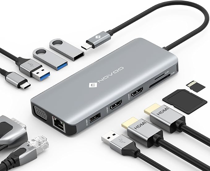 NOVOO USB-C Hub 11-w-1