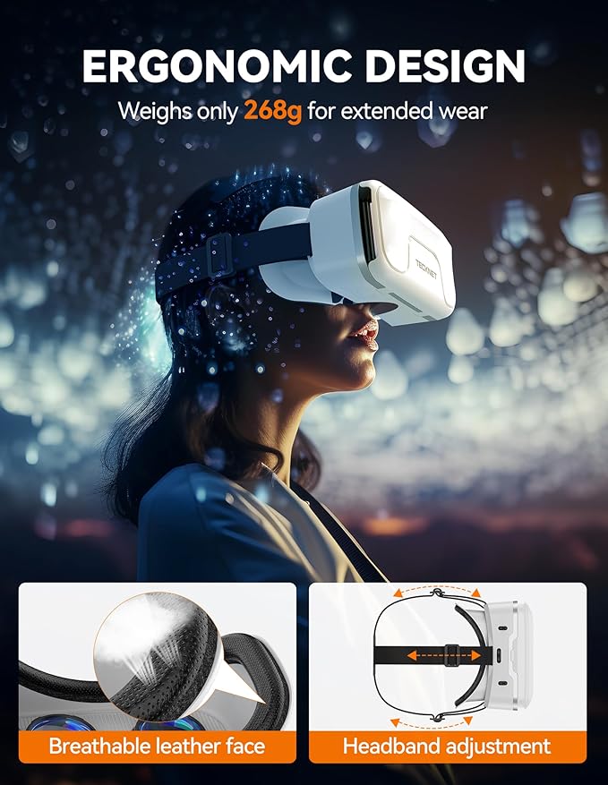 TECKNET VR Headset for Phone