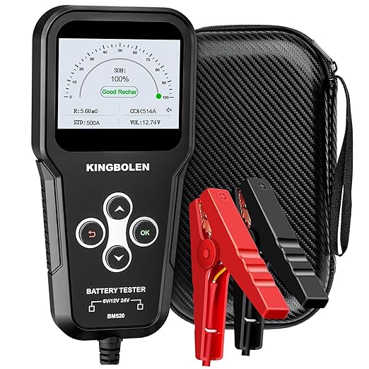 KINGBOLEN BM520 – cyfrowy tester akumulatorów 3 w 1 (6 V / 12 V / 24 V)