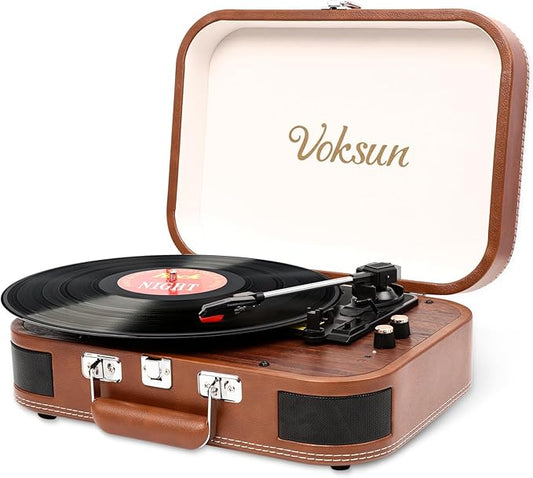 VOKSUN S300 – przenośny gramofon-walizka z bogatą funkcjonalnością