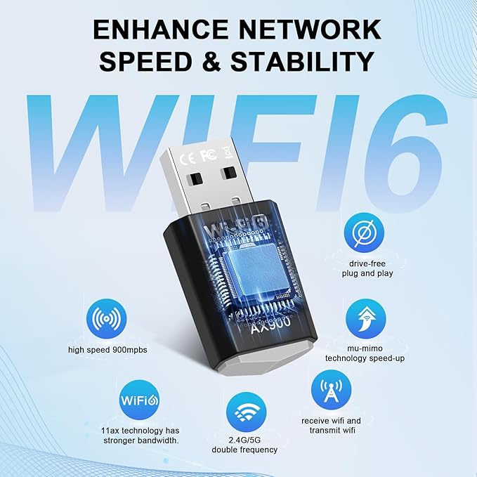 RUIZHI AX900Mbs Wi-Fi Stick