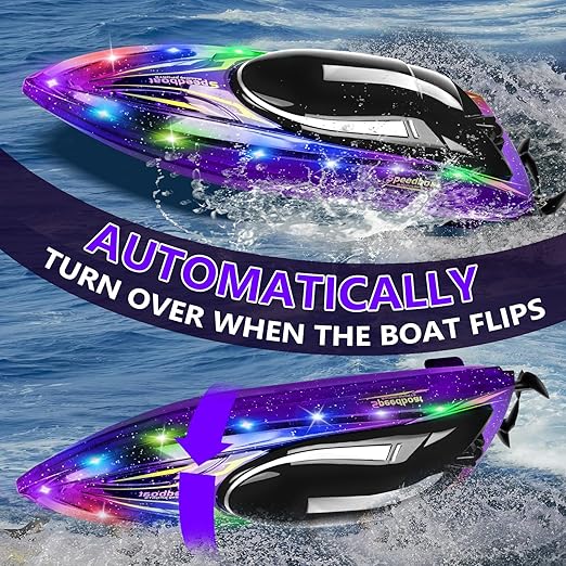 Black Ghoda RC Boat z LED