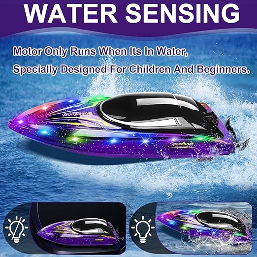 Black Ghoda RC Boat z LED