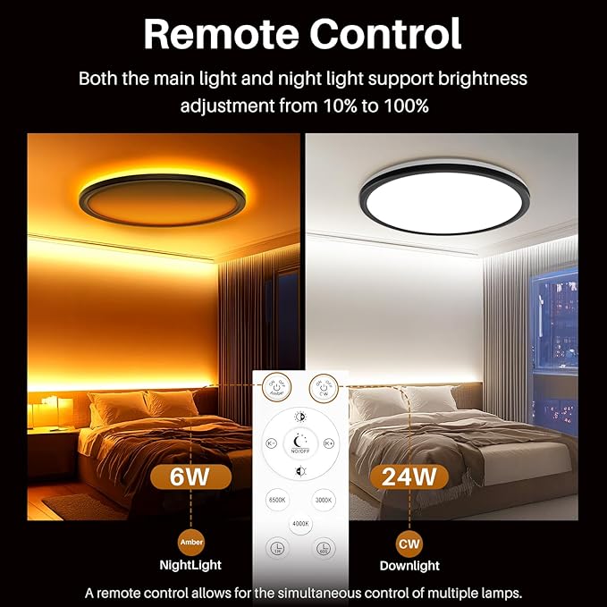 Lampa sufitowa AmazeFan 12 cali z pilotem