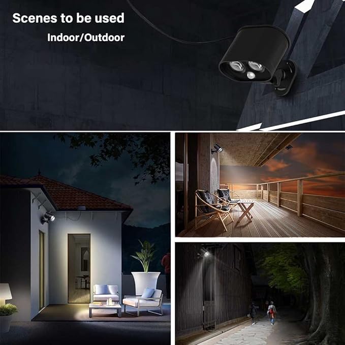 Solarna lampa ścienna LED