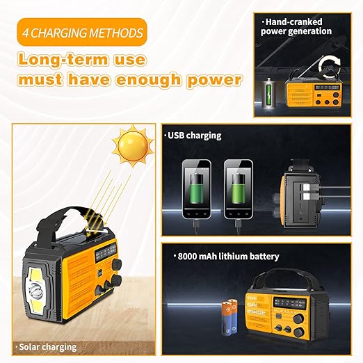 UBEIYI 8000mAh radio