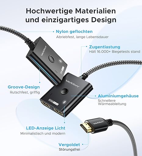 WARRKY przełącznik HDMI 2-w-1