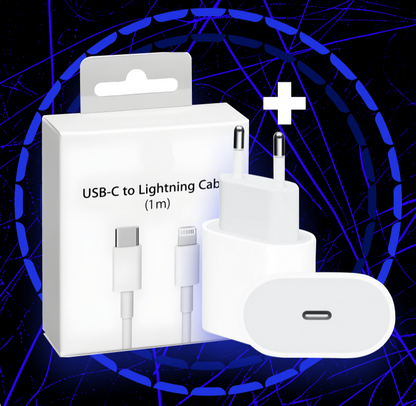 Przewód USB-C Lighting + Zasilacz USB-C