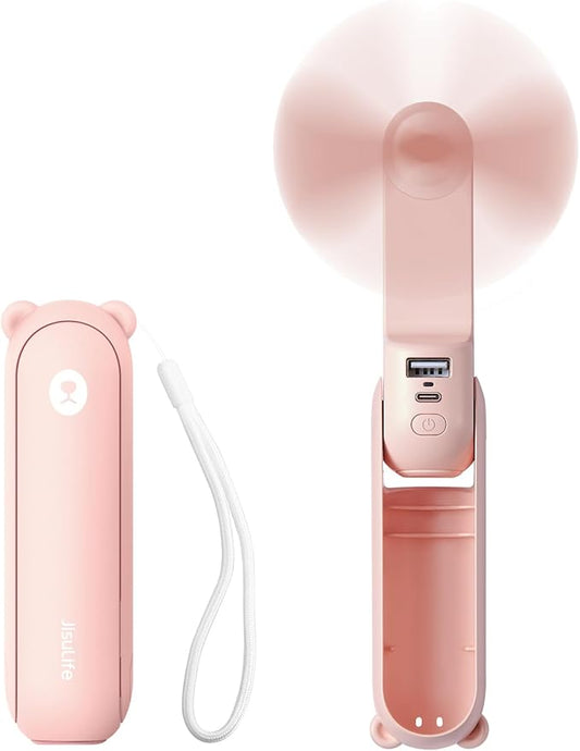 JISULIFE Mini Wentylator Ręczny 3w1