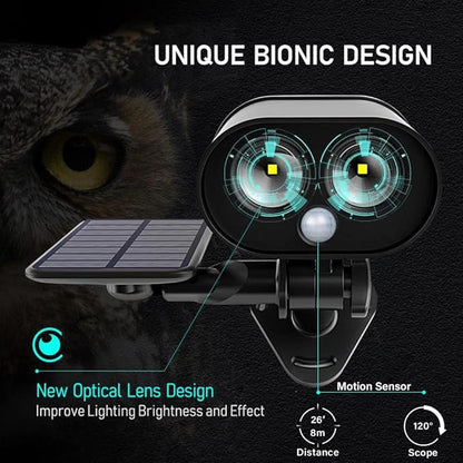 Solarna lampa ścienna LED