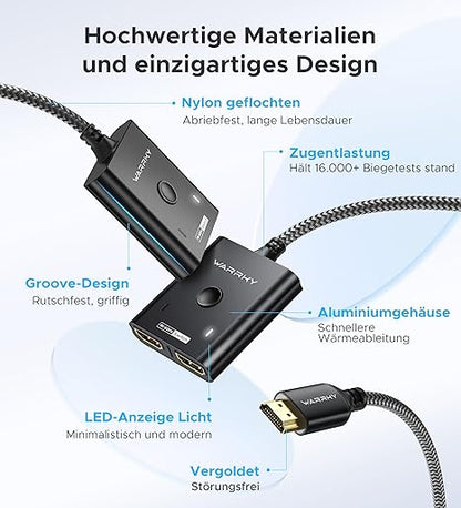 WARRKY przełącznik HDMI 2-w-1
