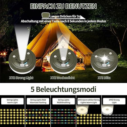 Anyingkai przenośne lampki 2 w 1