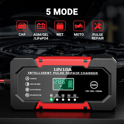 YDBAO inteligentna ładowarka 12 V 10 A